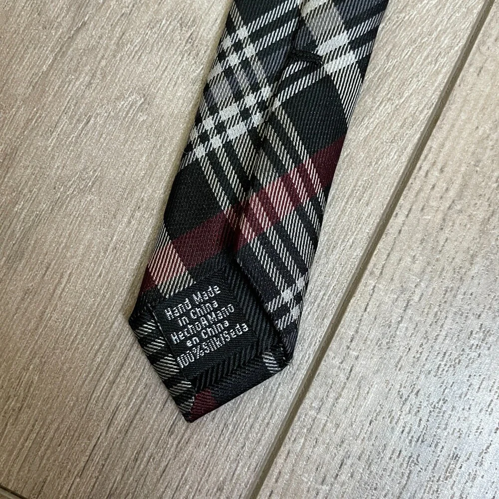 Ben Sherman plaid silk tie